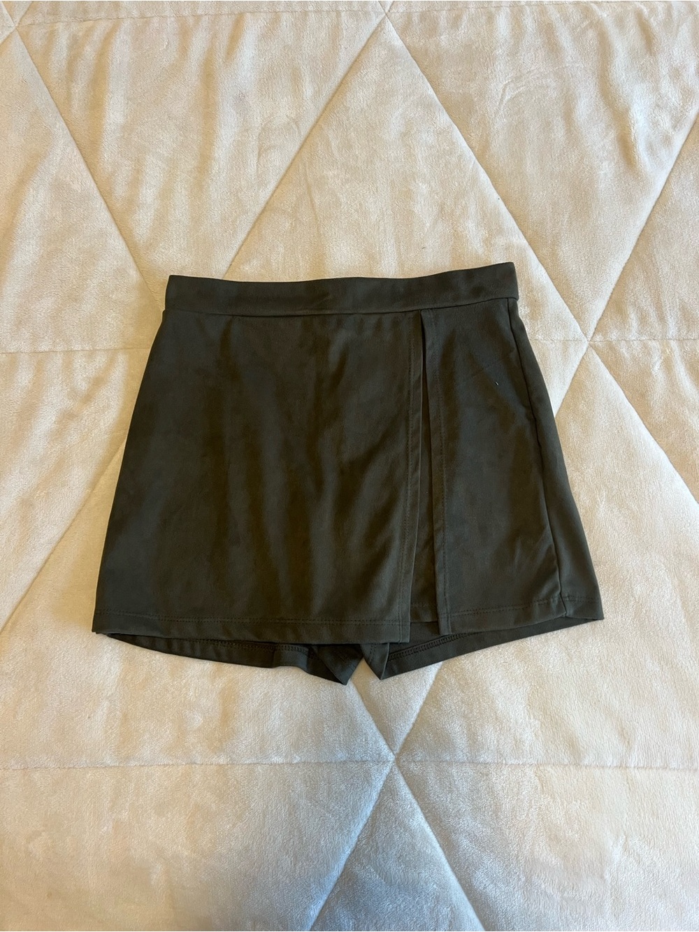 Altar'd State Green A-Line Skort with Front Wrap Detail